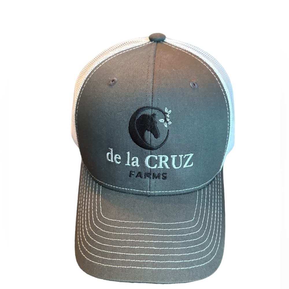De La Cruz Farms trucker style baseball cap from local farm in North Carolina